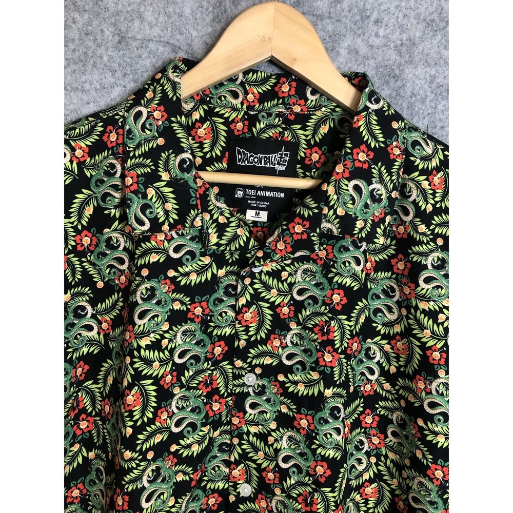 Dragon Ball Z Shirt Medium Button Down Shenron AOP Hawaiin Camp Casual w Tags